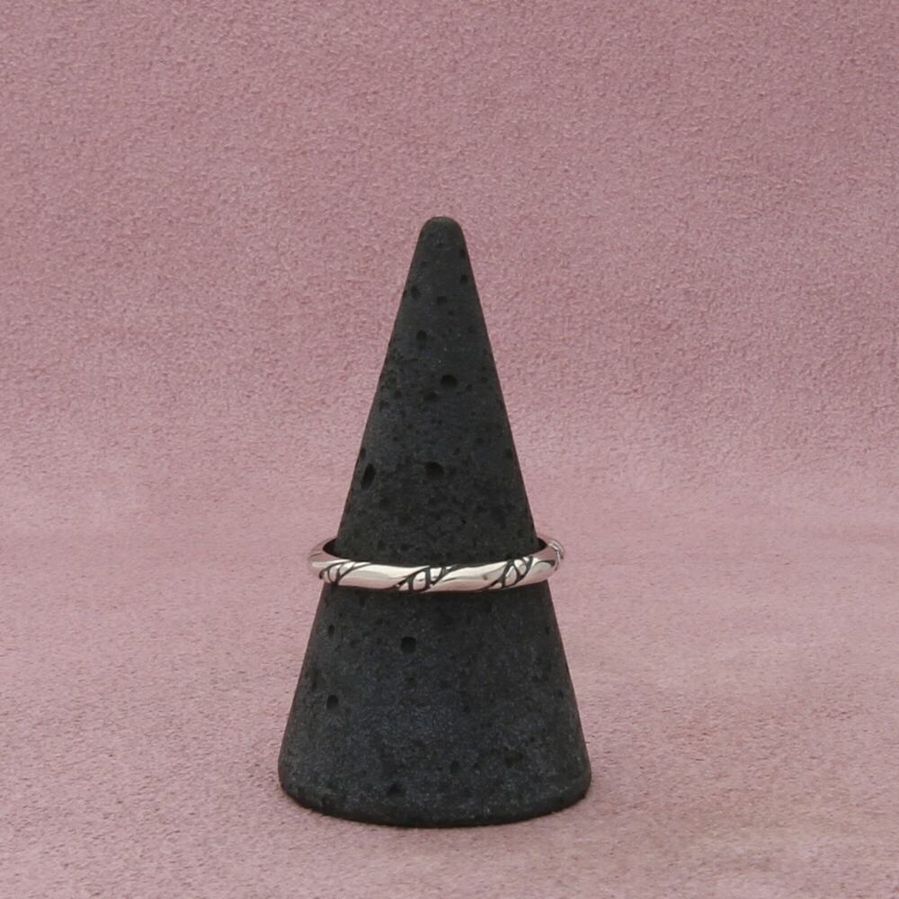 silpada sterling silver 2mm braided stack band ring size 9